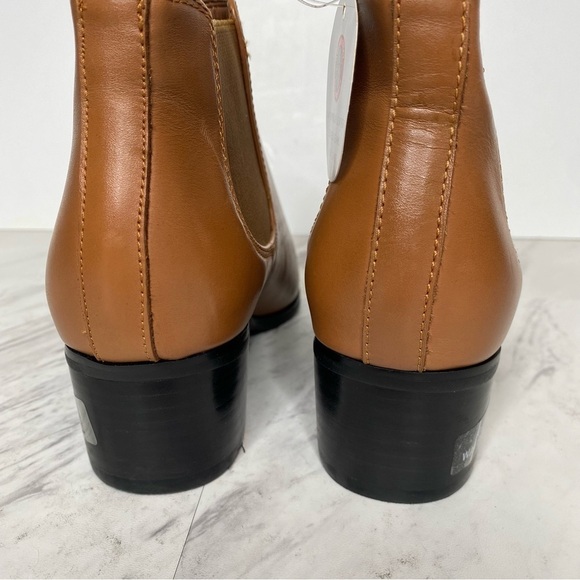 New! Blondo Emelia Chelsea Brown Leather Bootie 6.5 - Picture 4 of 14
